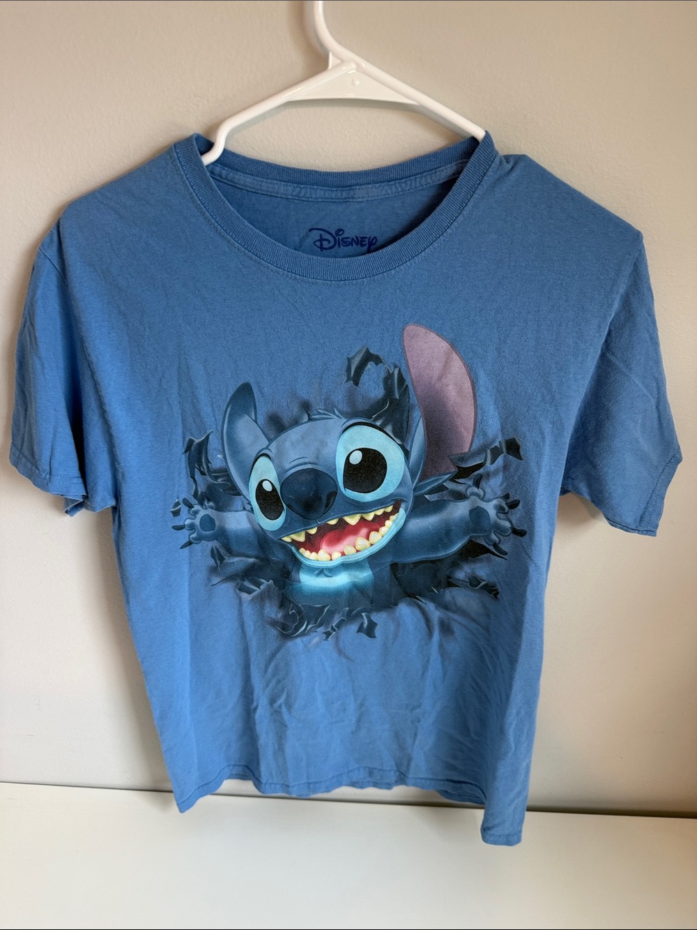 Disney Blue Lilo & Stitch Tee with Stitch Burst Graphic